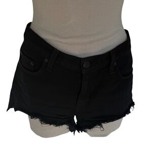 rag & bone Black Cutoff Denim Shorts — Size 28